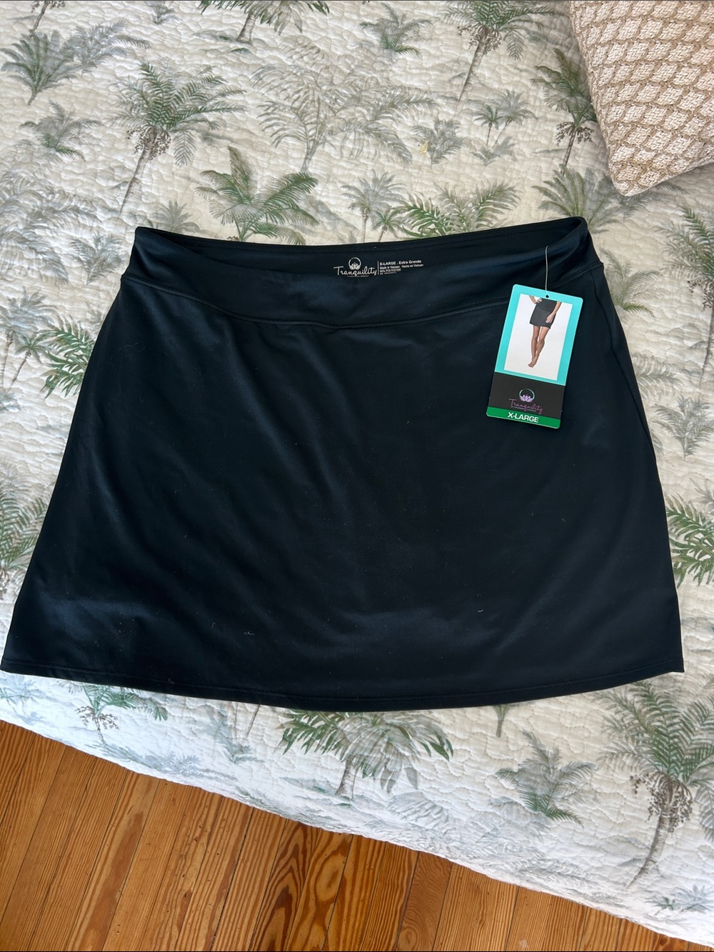 Tranquility by Colorado Clothing Black Swim Skort with built in short
